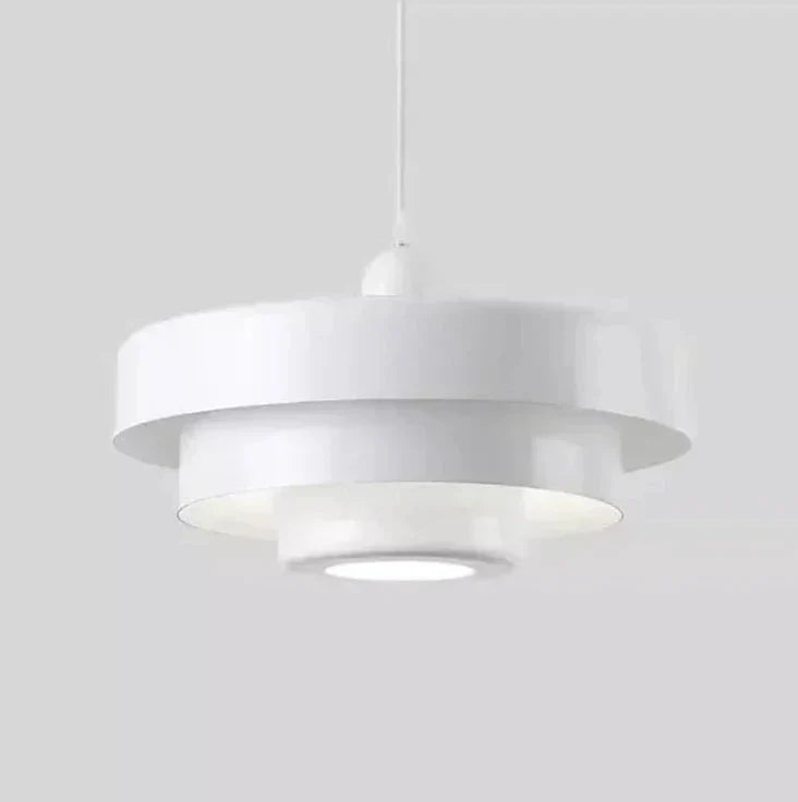 Alora White Pendant Light close-up – square design | OroDwell