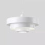 Alora White Pendant Light close-up – square design | OroDwell