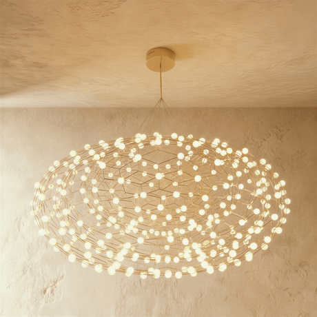 The large version, a deep lattice cloud massed with 126 small lit globes