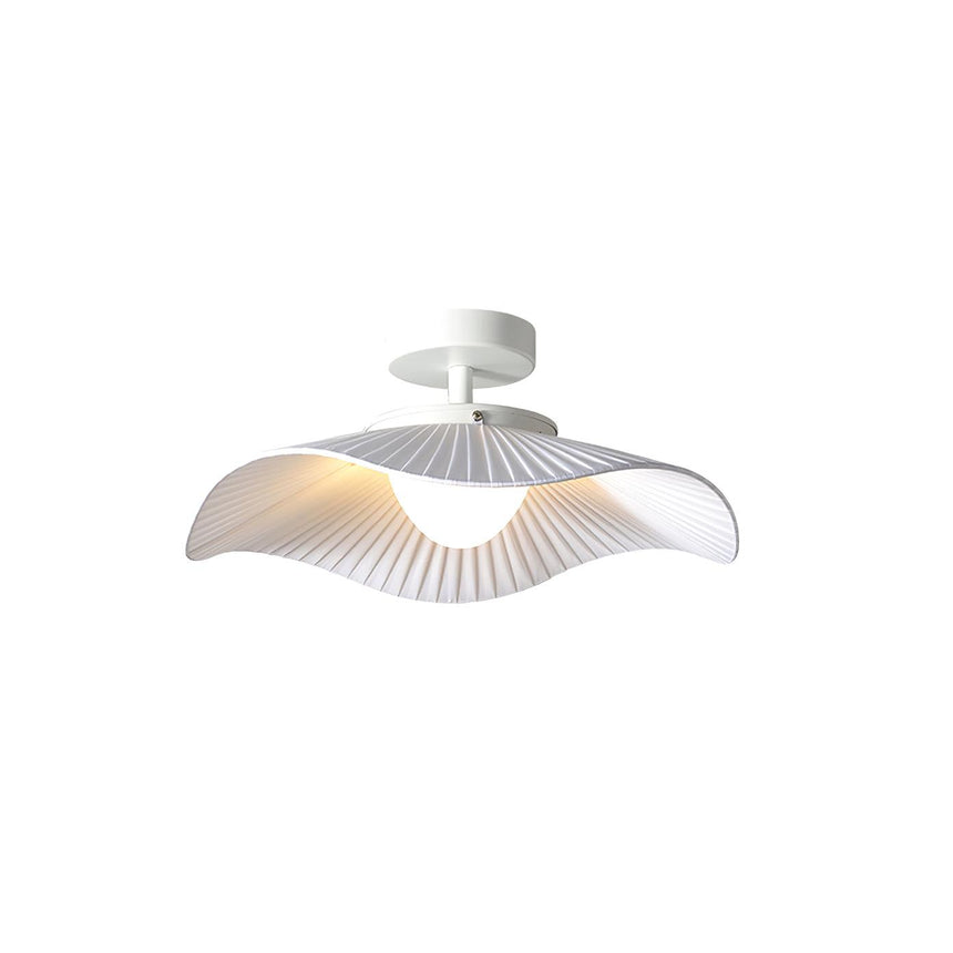 Small 16.9 in fabric wing ceiling light shown on its own against a plain background