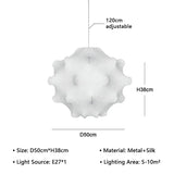 Dimension card for the 50 cm cloud shade