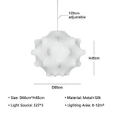 Dimension card for the 60 cm cloud shade