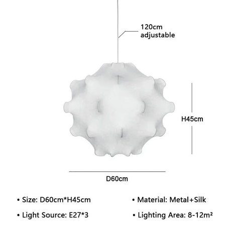 Dimension card for the 60 cm cloud shade