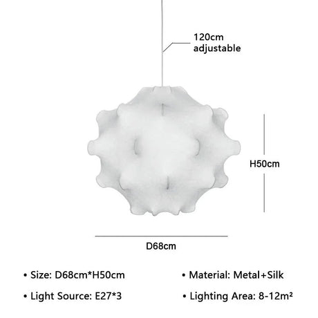 Dimension card for the 68 cm cloud shade