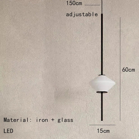 Single light black version drawn with the 15 cm width and 60 cm height