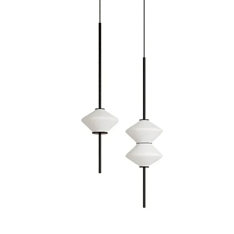 The two light version hung together on a plain pale background