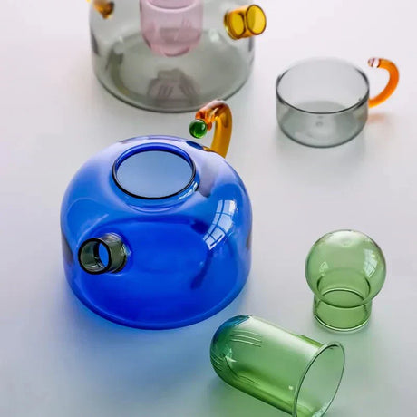 Glass Teapot Set for Daily Brewing and Serving