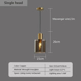 The single pendant drawn with its 15 cm width and 26 cm height marked