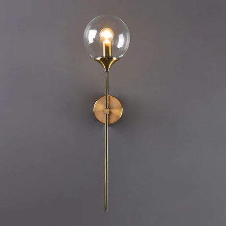 Accent wall lamp with cognac glass