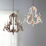 The two wood finishes side by side against a pale curtain, one gray and one white