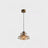 The amber crackle glass shade seen alone on a plain pale background