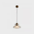 The clear crackle glass shade seen alone on a plain pale background