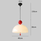 The red version drawn with the 40 cm width and the 150 cm drop marked