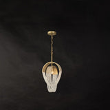 The single head version, one small bell of crystal beads on a short chain