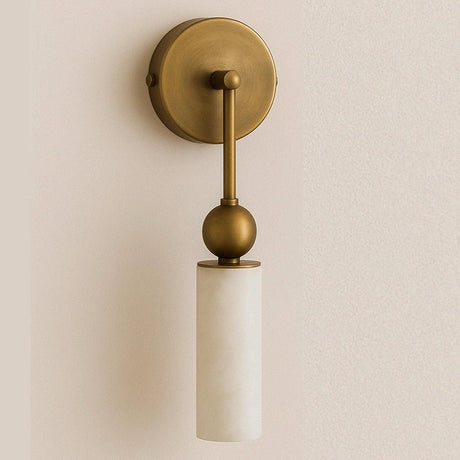 The one head version with a brass arm and ball, seen on a plain wall