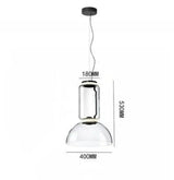 The 40 by 53 cm version drawn with its bell base and height marked