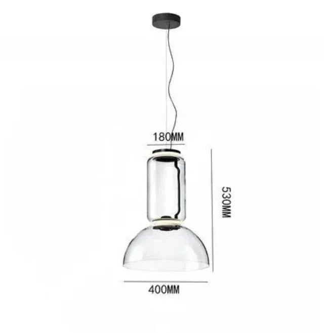 The 40 by 53 cm version drawn with its bell base and height marked