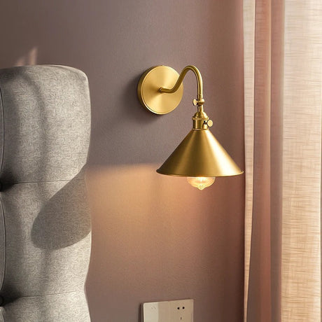 Wrought copper detail on wall sconce