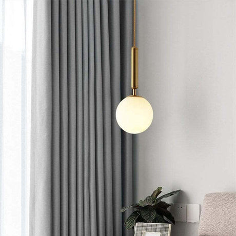 Metal Pendant Lamp with Warm LED Glow
