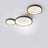 NovaLumen White and Gray Metal Ceiling Light