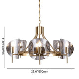 smoky grey glass flake pendant light fixture