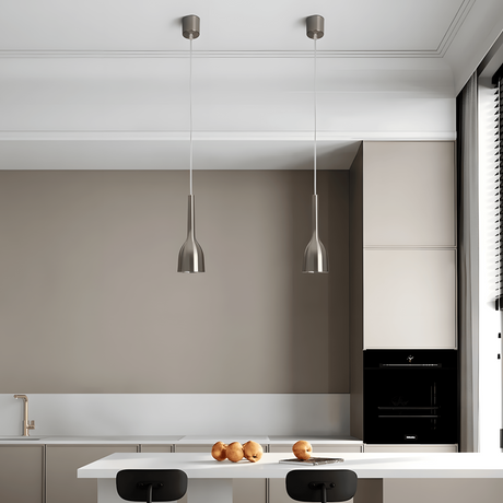 Pendant light installed for living room modern decor