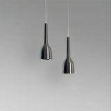 Metal pendant light targeted accent glow scene