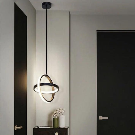 Geometric Modern Pendant Light with Warm LED Glow | OroDwell