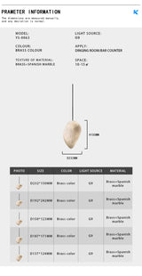 Lumera Marble Rock Light for Living Room