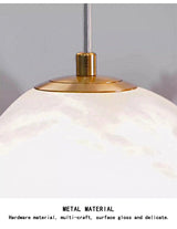 Marble Pendant Light Space-Saving Design