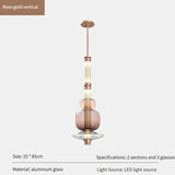 The rose gold version shown with its metal sections and glass beads