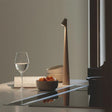 aluminum-body touch-control table lamp for living room accents