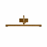 The brass bar seen level, the stem rising to a ball joint under the plate