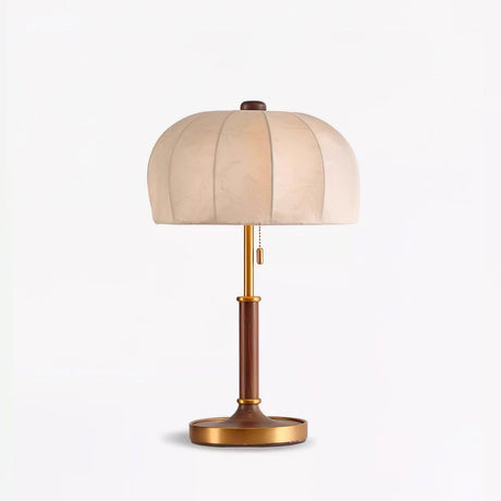 Segmented dome lamp unlit against a plain white ground