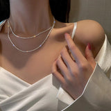 Silver Star Necklace Delicate Minimalist Centerpiece - OpalDwell