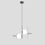 Three head black version drawn with the 12 cm globe and 41 cm height