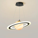 Planet pendant light starry ceiling glow scene