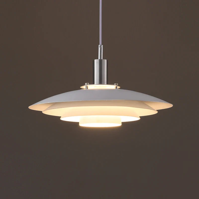 Modern Oval Pendant Lamp with Natural Wood Accents
