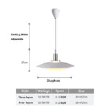 Oval Pendant Lamp Ambient Lighting in Modern Living Space