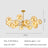 Iron frame chandelier close-up detail