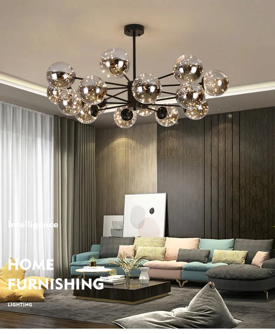 Glass globe light for entryway