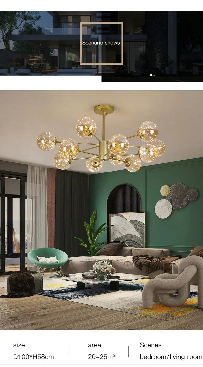 Globe pendant light for foyer