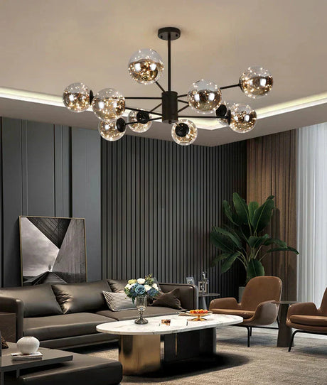 Glass globe light for contemporary interiors