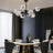 Glass chandelier for dining table