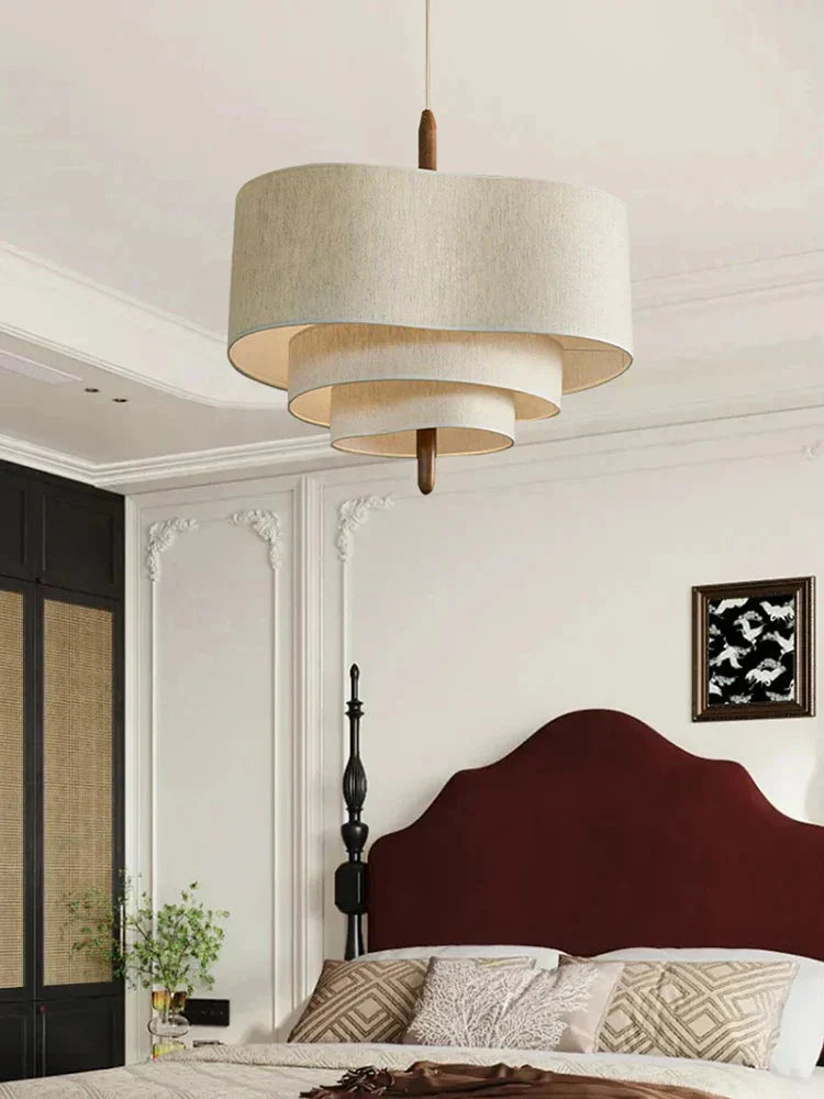 Fabric Chandelier for Cozy Living Room