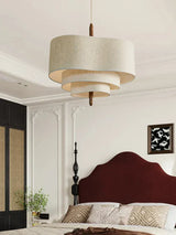 Aurelia Fabric Pendant Light metal frame construction detail - OpalDwell