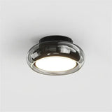 Vintage acrylic ceiling light warm glow