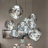 Nordic glass pendant light clear design