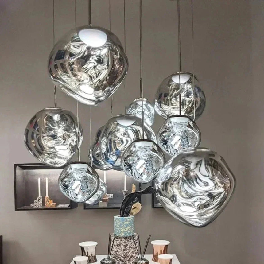Nordic glass pendant light clear design
