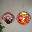 Clear glass light close-up detail